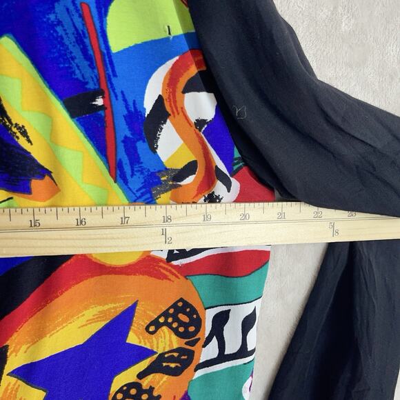 Vtg White Moon London Women's Jacket Size Small Art To Wear Maximalism Boho - Picture 7 of 11